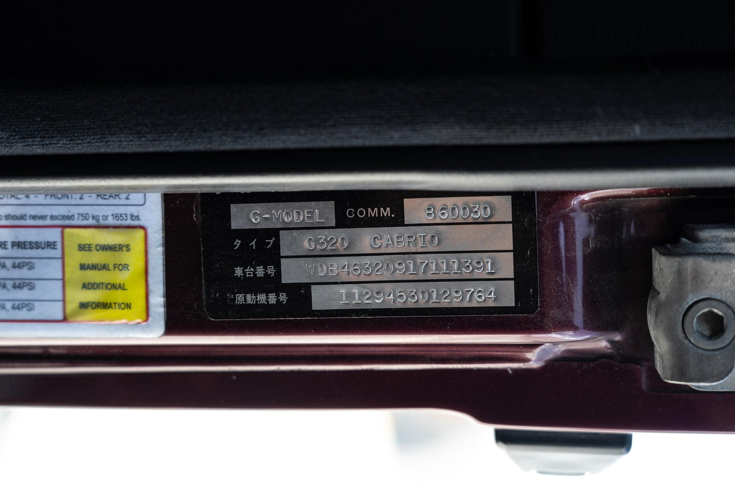 1998 Mercedes G55 AMG Cabriolet
